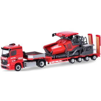 Mercedes-Benz Actros Classicspace Tieflade-Sattelzug beladen mit Vögele Deckenfertiger 1900-3i, Kutter - Memmingen, Bayern