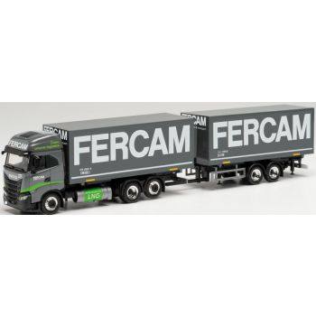 Iveco S-Way LNG Wechseloffer-Hängerzug, FERCAM - Bozen, Italien