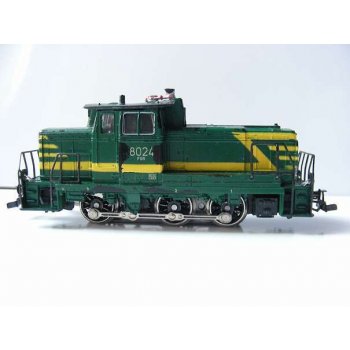 Diesellok BR 80 der SNCB, grün, Betr.Nr. 8024, 2 Stirnlampen !!!, ohne Originalkarton,