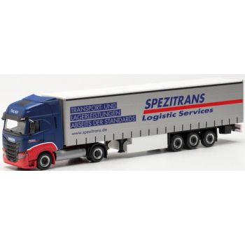 Iveco S-Way LNG Gardinenplanen-Sattelzug, SPEZITRANS Logistics Services - Talke-Gruppe, www.spezitrnans.de - Grimmen, Mecklenburg-Voropmmern