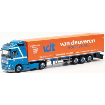 Volvo FH GL 2020 Schubboden-Sattelzug, van deuveren Houtvezel, www.vandeuveren-transport.nl - Barneveld, Niederlande