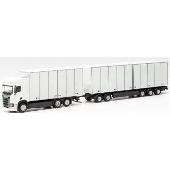 Scania CR 20 HD Schwedencombi, unbedruckt weiß, neues Fahrgestell