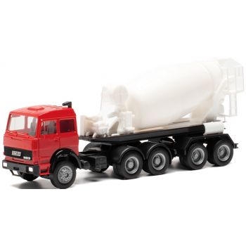 Iveco Unic Betonmischer-Sattelzug, rot/weiß