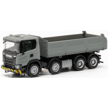 Scania CG 17 4-achs Baukipper, grau/gelb