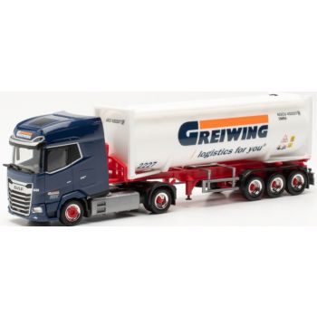 DAF XG+ Drucksilo-Sattelzug, Greiwing logistics für you, Duisburg - Nordrhein-Westfalen