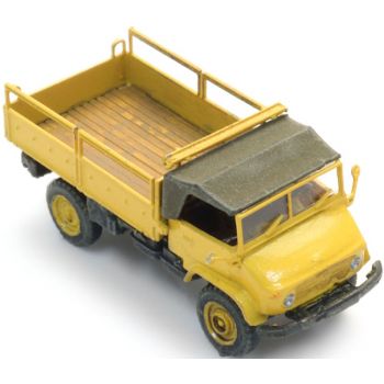 Unimog 404s Pritsche lang, gelb, Spur N