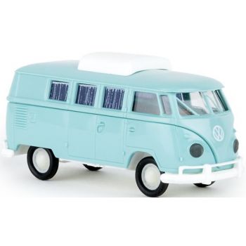 VW T1b Camper mit  Hubdach, pastelltürkis