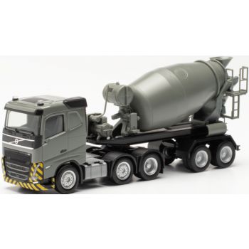 Volvo FH FD 2020 6x2 Betonmischer-Sattelzug 3a/2a, grau/gelb