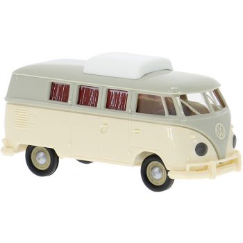 VW T1b Camper mit Hubdach, grau/hellbeige, Baujahr 1960