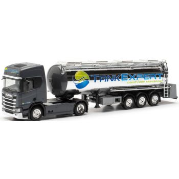 Scania CR 20 HD Lebensmittelchromtank-Sattelzug, Tank Expert, Lipno - Polen
