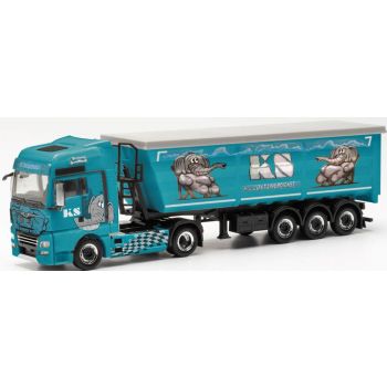 MAN TGX XXL Euro 6c Stahlrundenmulden-Sattelzug, KS Containerdienst