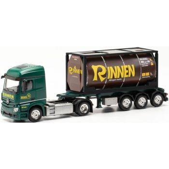 Mercedes-Benz Actros Streamspace 2.3, Tankcontainer-Sattelzug, Rinnen - Moers, Nordrhein-Westfalen