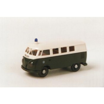 VW Kombi T1/II der POLIZEI Bayern, oliv/weiß