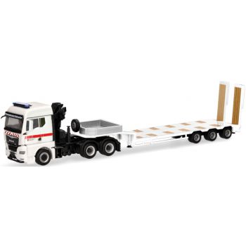 MAN TGX GM mit Kran Semitieflade-Sattelzug mit Rampen, Katastrophenschutz Niedersachsen