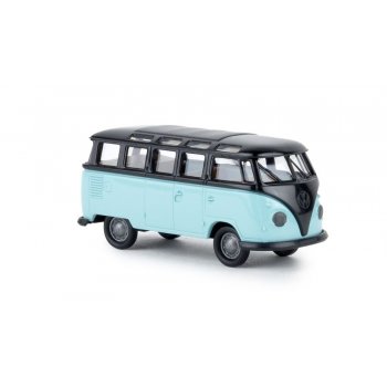 VW T1b Samba, schwarz/pastelltürkis