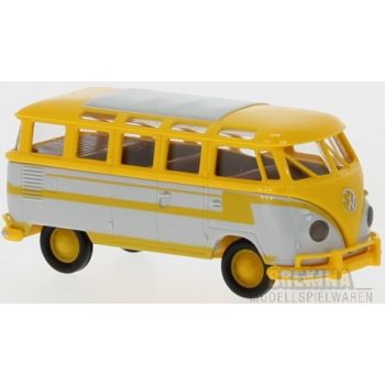 VW T1b Samba, Reisebus-Dekor, gelb, Baujahr 1960