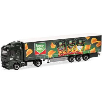 MAN TGX GM Gardinenplanen-Sattelzug, CTJ Janssen - Funny Frisch, Dormagen - Nordrhein-Westfalen