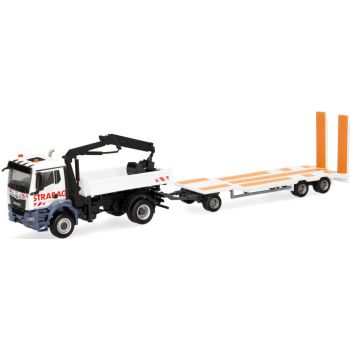 MAN TGS NN Dreiseitenkipper mit Kran und TU3-Anhänger, STABAG - Wien, Österreich