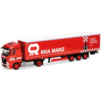 Mercedes-Benz Actros Streamspace Gardinenplanen-Sattelzug, Riga Mainz - Rheinland-Pfalz
