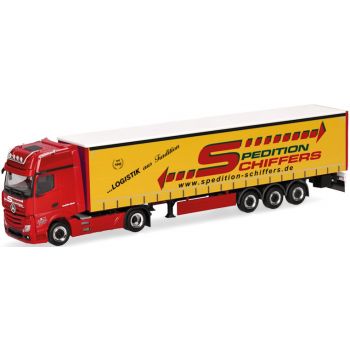 Mercedes-Benz Actros Gigaspace Gardinenplanen-Sattelzug, Spedition Schiffers - www.spedition-schiffers.de - Mönchengladbach, Nordrhein-Westfalen