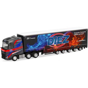 DAF XG+ Volumengardinenplanen-Sattelzug 15m, Spedition Diez, Dettingen - Baden-Württemberg