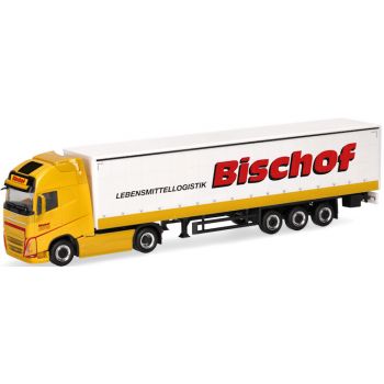 Volvo FH GL XL Electric Gardinenplanen-Sattelzug mit Bordwänden, Bischof Lebensmittellogistik, Feldkirch - Österreich