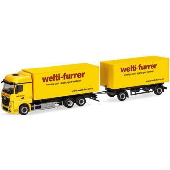 Mercedes-Benz Actros Bigspace Wechselkoffer-Hängerzug, Welti-Furrer Umzüge und Lagerung weltweit - www.welti-furrer.ch - Windisch, Schweiz