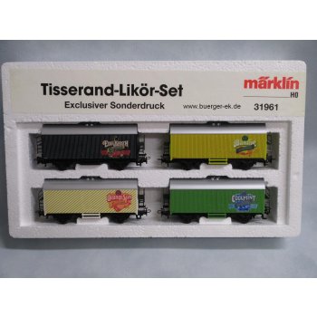 Tisserand-Zug, Der Likör-Spezial-Zug, Inhalt 4 Wagen (4415): 1) Edel-Kirsch, 2) Coolmint, 3) Orange-Sun, 4) Banane,