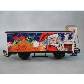 Weihnachtswagen Frohe Weihnachten 1993 (Gedeckter Altbaugüterwagen mit Bremserhaus 4680)