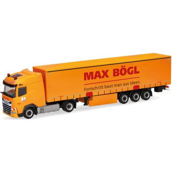 DAF XG Gardinenplanen-Sattelzug, Max Bögl - Fortschritt baut man aus Idenn. - Segenthal, Bayern