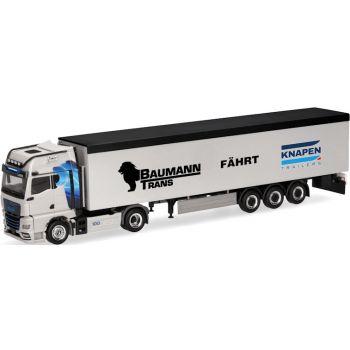 MAN TGX GX Schubboden-Sattelzug, Baumann Trans fährt Knapen Trailers, Laichingen - Baden-Württemberg