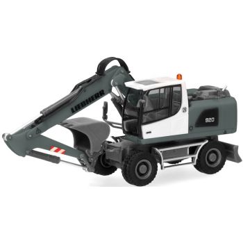 Liebherr Mobilbagger A920 Litronic mit Anbaugeräten, grau/gelb