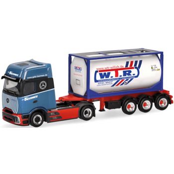 Mercedes-Benz Actros L ProCabin Gigaspace 20ft.-Tankcontainer-Sattelzug, Bermes / W.T.R. - www.wtr-willich.de - Willich, Nordrhein-Westfalen