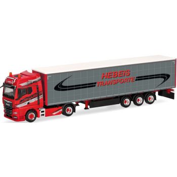 MAN TGX GX Gardinenplanen-Sattelzug, Hebeis Transporte, Stullendorf - Bayern