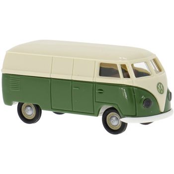 VW T1a Kasten in hellbeige/grün, Baujahr 1950