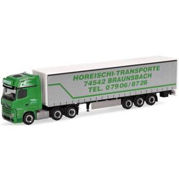 Mercedes-Benz Actros L Gigaspace Gardinenplanen-Sattelzug, Horeischi Transporte, Braunsbach - Baden-Württemberg