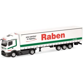 Mercedes-Benz Actros L ProCabin Streamspace Gardinenplanen-Sattelzug, Raben Logistics - your partner in logistics