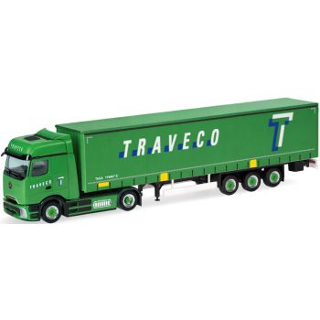 Mercedes-Benz eActros ProCabin Bigspace Gardinenplanen-Sattelzug, Traveco, Sursee - Schweiz