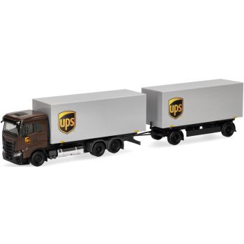 Iveco S-Way Flachdach Wechselkoffer-Hängerzug, UPS - Neuss, Nordrhein-Westfalen