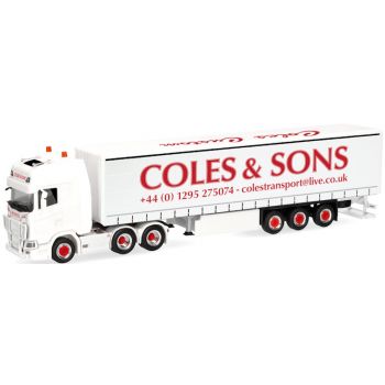 Scania CS 20 Hochdach Gardinenplanen-Sattelzug, Coles & Sons - colestransport@live.co.uk - Banbury, Großbritanien