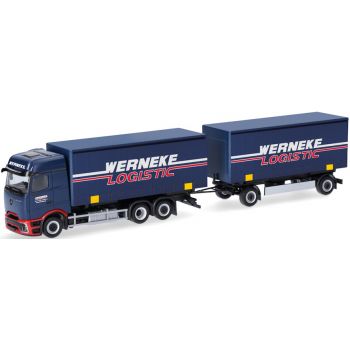 Mercedes-Benz Actros L ProCabin Wechsel-Gardinenplanen-Hängerzug, Werneke Logistic, Werl - Nordrhein-Westfalen