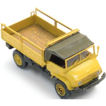 Unimog 404s Pritsche lang, gelb, Spur Z