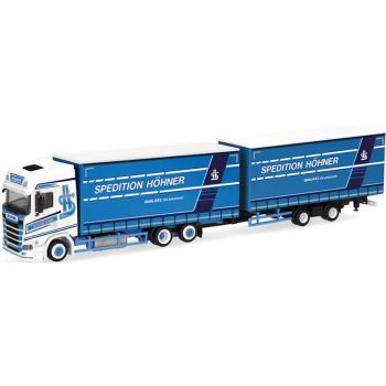 Scania CS20 Hochdach Volumengardinenplanen-Hängerzug, Spedition Höhner - Qualität die ankommt, Weyerbach - Rheinland-Pfalz