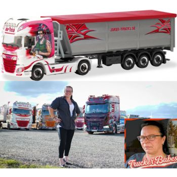 DAF XF SSC Stahlmulden-Sattelzug, Joker Trucks Tamara Tuttas, Trucker Babes - Stavenhagen, Mecklenburg-Vorpommern