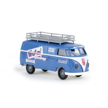 VW T1b Kasten mit Dachträger, Worms Sandkage, Dänemark