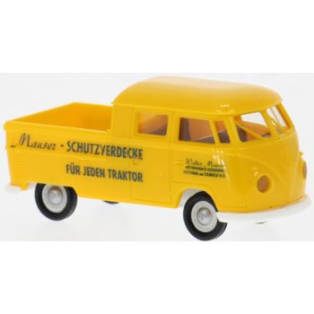 VW T1b, Doppelkabine, Pritsche, Mauser-Traktorenverdecke, gelb, Baujahr 1960, Österreich