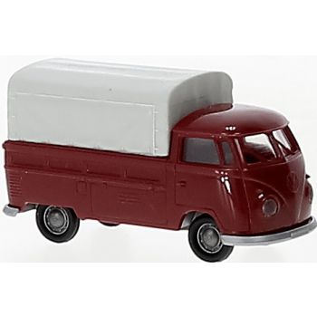 VW T1b Pritsche/Plane, dunkelrot, Economy, Baujahr 1960