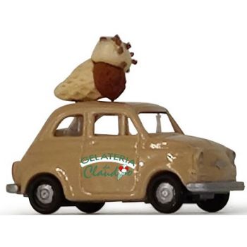 Fiat 500 Gelateria Claudio mit Eis