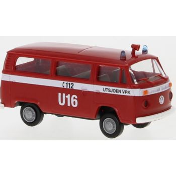 VW T2 Kombi, Utsjoen VPK, Feuerwehr Finnland, rot/weiß, 1972