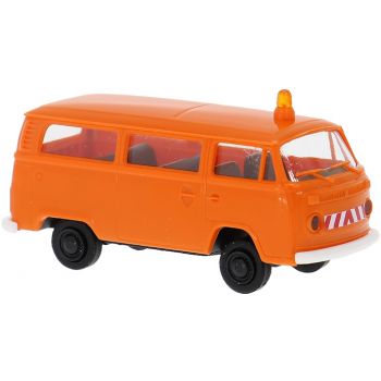 VW T2 Kombi, Kommunalfahrzeug mit Gelblicht, orange, Baujahr 1973